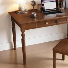 Load image into Gallery viewer, Classic American Style Solid Wood Study Table with Drawers - Mr Nanyang