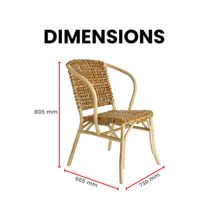 Lilas Rattan Dining Armchair - Mr Nanyang