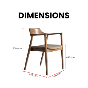 Lux Grain Wooden Chair - Mr Nanyang