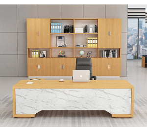 LuxLair Office L-shaped Table - Mr Nanyang