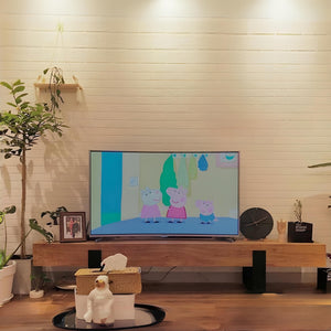RusticBeam Minimalist Wooden TV Console - Mr Nanyang