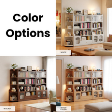 Load image into Gallery viewer, Modular Wood Bookshelf - 3-Piece Glass Door System - Mr Nanyang