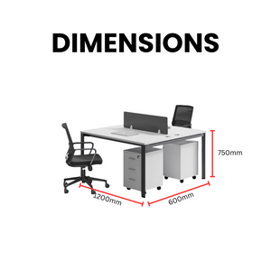 Minimalist Office Desk Set or Workstation - Mr Nanyang