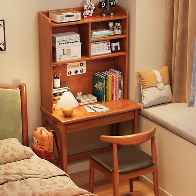 Compact Study Table with Bookshelf