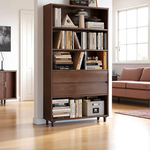 Modular Solid Wood Bookcase & Bookshelf Collection - Mr Nanyang