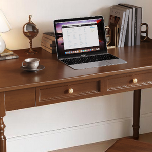 Classic American Style Solid Wood Study Table with Drawers - Mr Nanyang