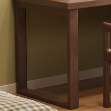 Load image into Gallery viewer, Solid Wood Study Desk Singapore | Nordic L-Shape Table with Cabinet