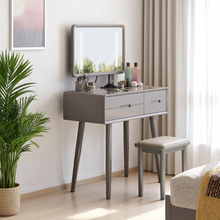 Load image into Gallery viewer, Modern Vanity Table Set - LED Mirror with Storage &amp; Stool - Mr Nanyang