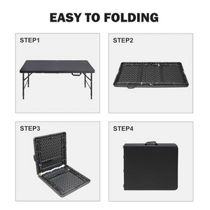 Sturdy Foldable & Portable Party Picnic Table - Mr Nanyang