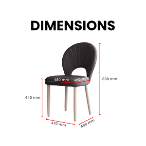 Shell-Back Elegance Dining Chair - Mr Nanyang