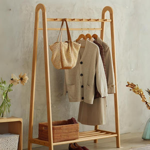 Solid Beechwood Clothes Hanger Rack - Mr Nanyang