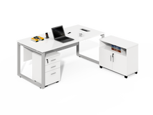Load image into Gallery viewer, Contemporary Office Table with Side Cabinet - Mr Nanyang