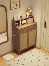Load image into Gallery viewer, Rattan shoe cabinet dimensions — 120cm wide, 35cm deep, 120cm high