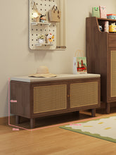 Load image into Gallery viewer, Shoe cabinet with seat dimensions — 80 or 100cm wide, 35cm deep, 42cm high