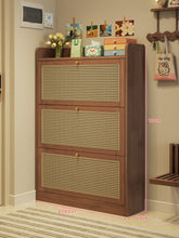 Load image into Gallery viewer, Narrow shoe cabinet dimensions — 63 or 83cm wide, 24cm deep, 120cm high