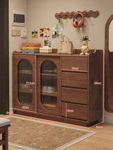 Load image into Gallery viewer, Sliding-door shoe cabinet dimensions diagram — 122cm two-door model