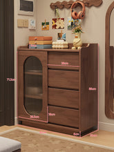 Load image into Gallery viewer, Sliding-door shoe cabinet dimensions diagram — 82cm one-door model