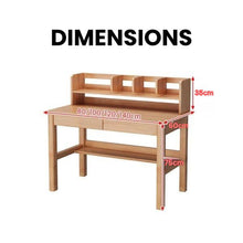 Load image into Gallery viewer, EcoStudy Master SolidWood Table with Drawers and Organizer