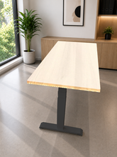 Load image into Gallery viewer, Maple laminate adjustable standing desk