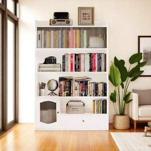 Modular Wood Bookshelf - 3-Piece Glass Door System - Mr Nanyang