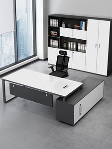 LuxSpace Executive L-Shaped Corner Desk - Mr Nanyang