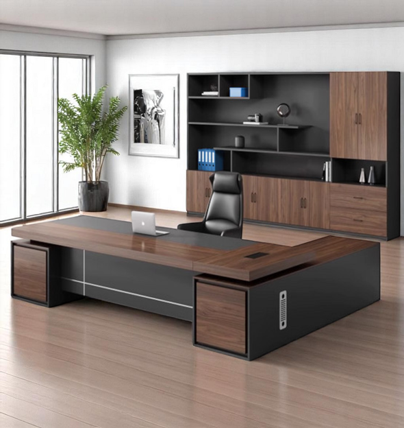 Modern Edge Executive L-Desk - Mr Nanyang