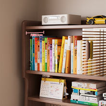 Load image into Gallery viewer, Solid Wood Bookshelf Study Table with Pegboard and Drawers