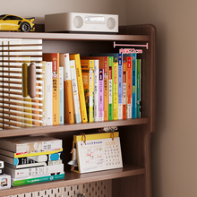 Load image into Gallery viewer, Solid Wood Bookshelf Study Table with Pegboard and Drawers