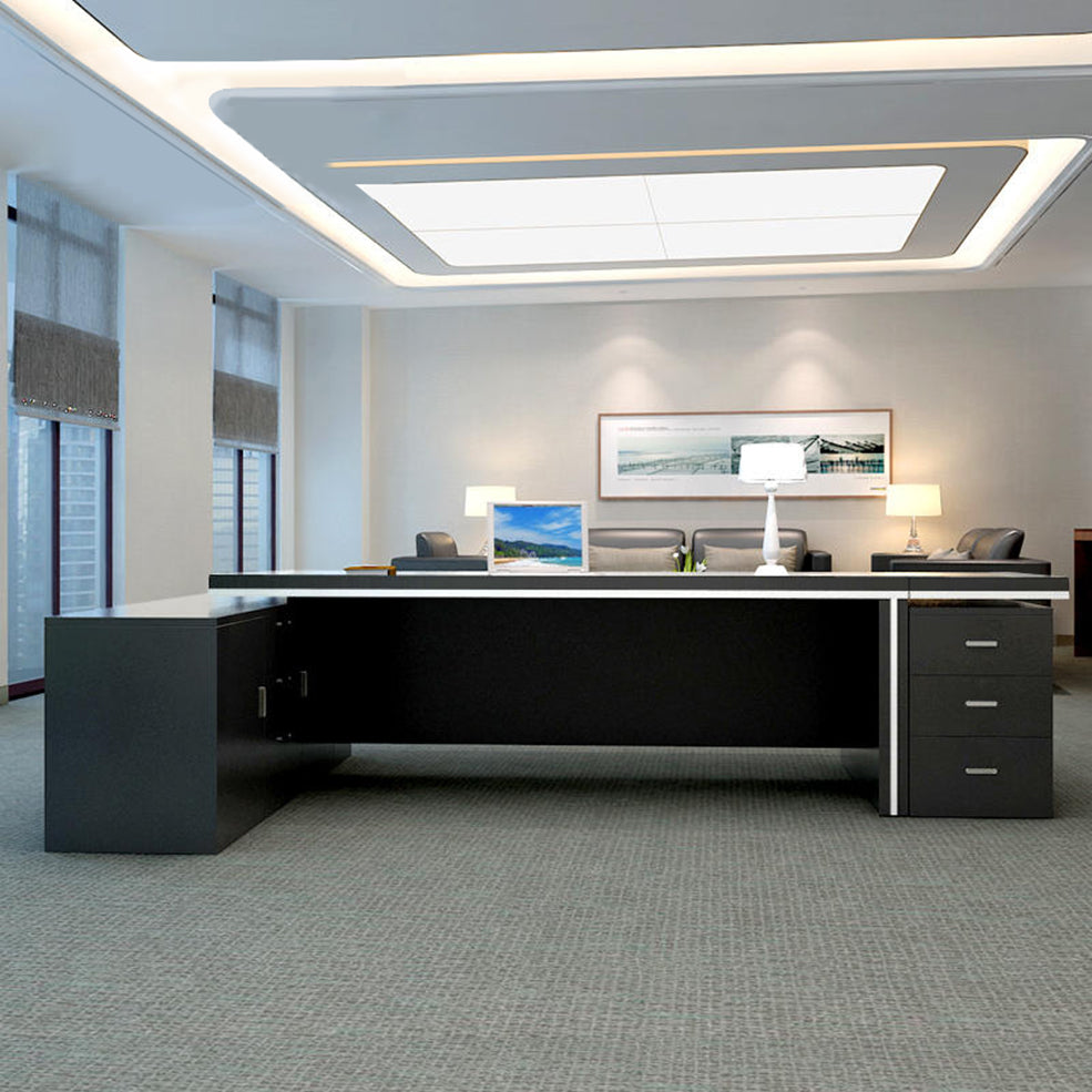Executive Elegance Office L-Shaped Desk - Mr Nanyang