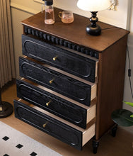 Load image into Gallery viewer, French Retro Chest of Drawers Singapore – 4-Drawer Solid Wood Bedroom Dresser