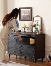 Load image into Gallery viewer, Wide Dresser Singapore – 6-Drawer Solid Wood Double Chest for Master Bedrooms