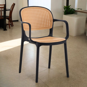 SleekSynth Plastic Rattan Armchair - Mr Nanyang