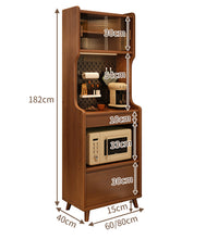 Load image into Gallery viewer, Modern Solid Wood Tall Sideboard Cabinet-Multi-Tier
