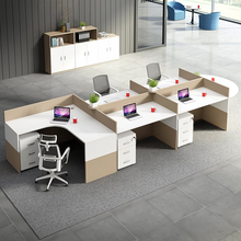 Load image into Gallery viewer, Modern office setup with L-shaped desk, chairs, and office furniture.