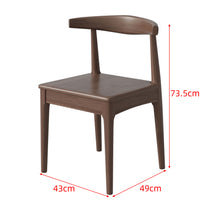 Load image into Gallery viewer, Japandi Solid Wood Horn-Back Chair | Dining &amp; Home Office