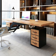 Image 20: Solid Wood Office Table Soho Desk - Mr Nanyang