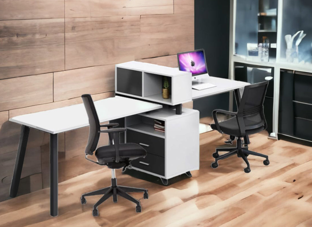 WorkSync Cubicle Office Desk System - WSC 02- 2 Seater (Side by Side ...