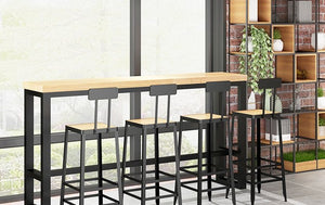 Solid Wood Bar Table and Stool - Mr Nanyang