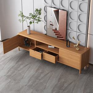 Solid Wood TV Console Cabinet with Drawers - Mr Nanyang
