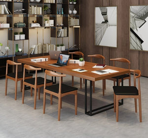 Solid Wood Long Dining Table|Conference Table - Mr Nanyang