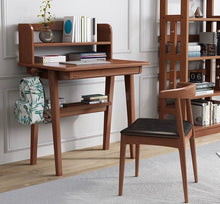 Load image into Gallery viewer, Solid Wood Desk with Shelf Study Table - Mr Nanyang