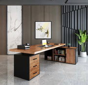 Image 18: Solid Wood Office Desk, Office Table, Manager Desk - Mr Nanyang